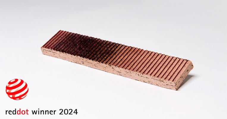 LIPEA - designové tvarovky z pálené hlíny - KAMMSTRUKTUR/ tažené klinkery - získali ocenění REDDOT WINNER 2024